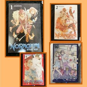 #14 & #16 SOLD Bundle of 4 Manga Noragami Books